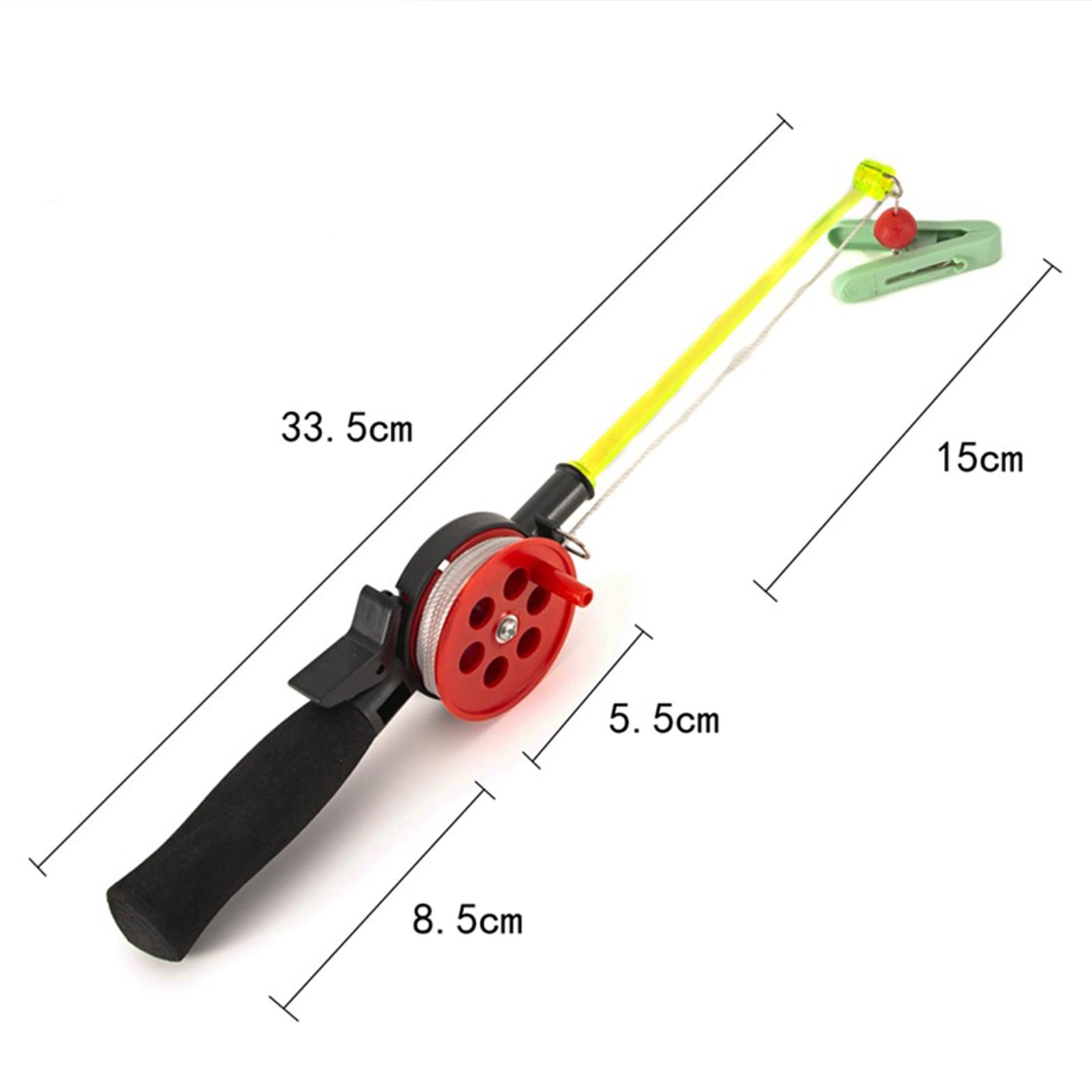 Ice Fishing Reel - Kids Ice Fishing Rod Retractable Compact