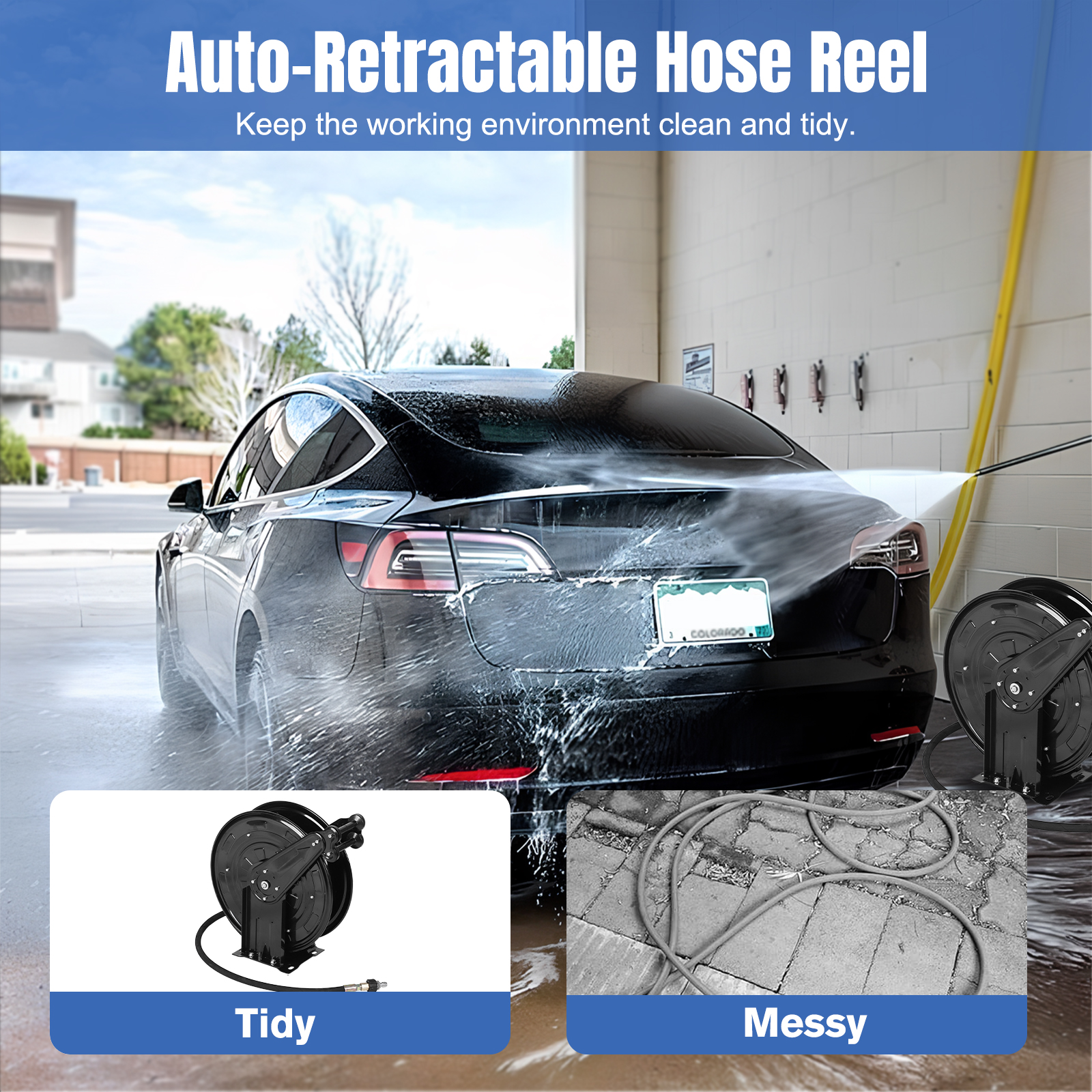 Washer Hose Reel Auto Rewind P - Reel Oil 评论和价格