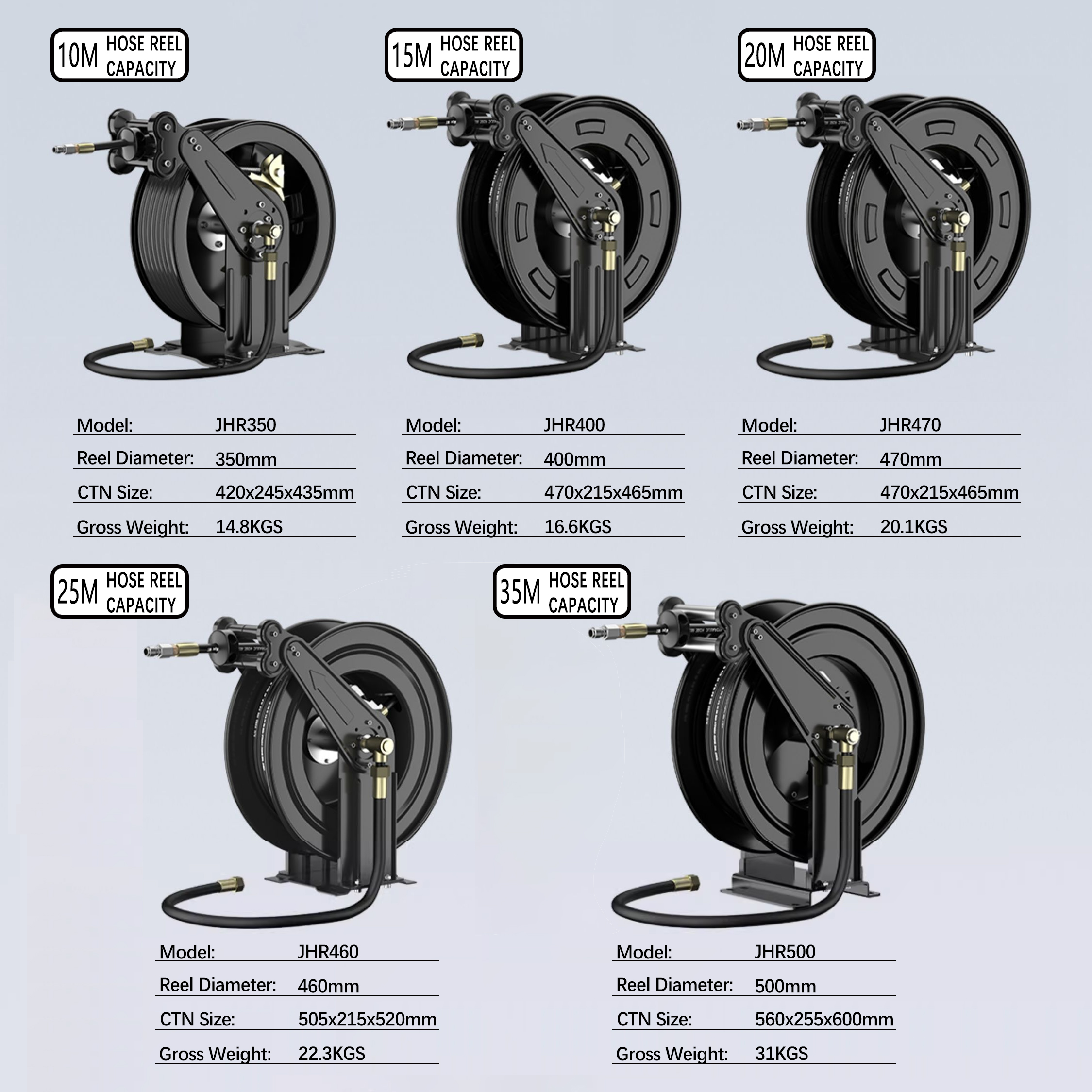 Hose Reel 1/2 1/4 3/4 1inch Hi - Reel Grease 评论和价格