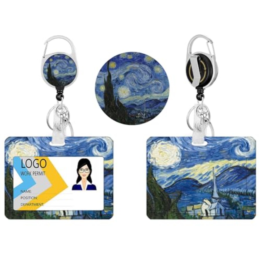 2 Pack ID Badge Holder with Re - Reel Oil 评论和价格