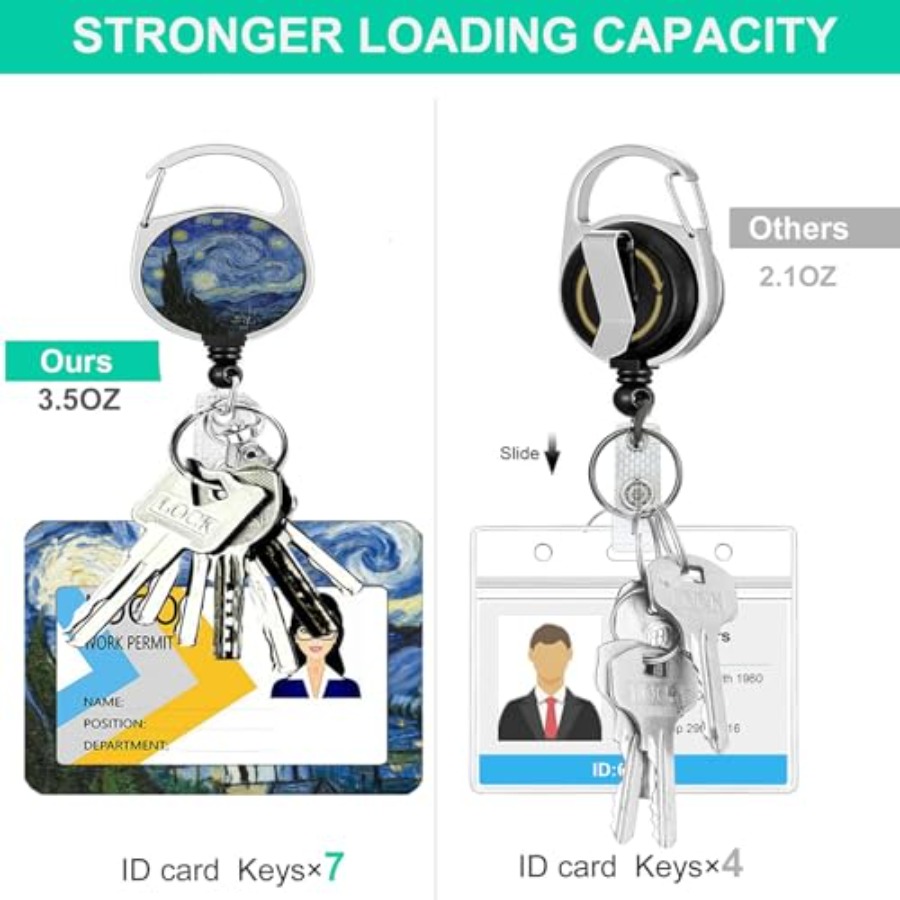 2 Pack ID Badge Holder with Re - Reel Oil 评论和价格