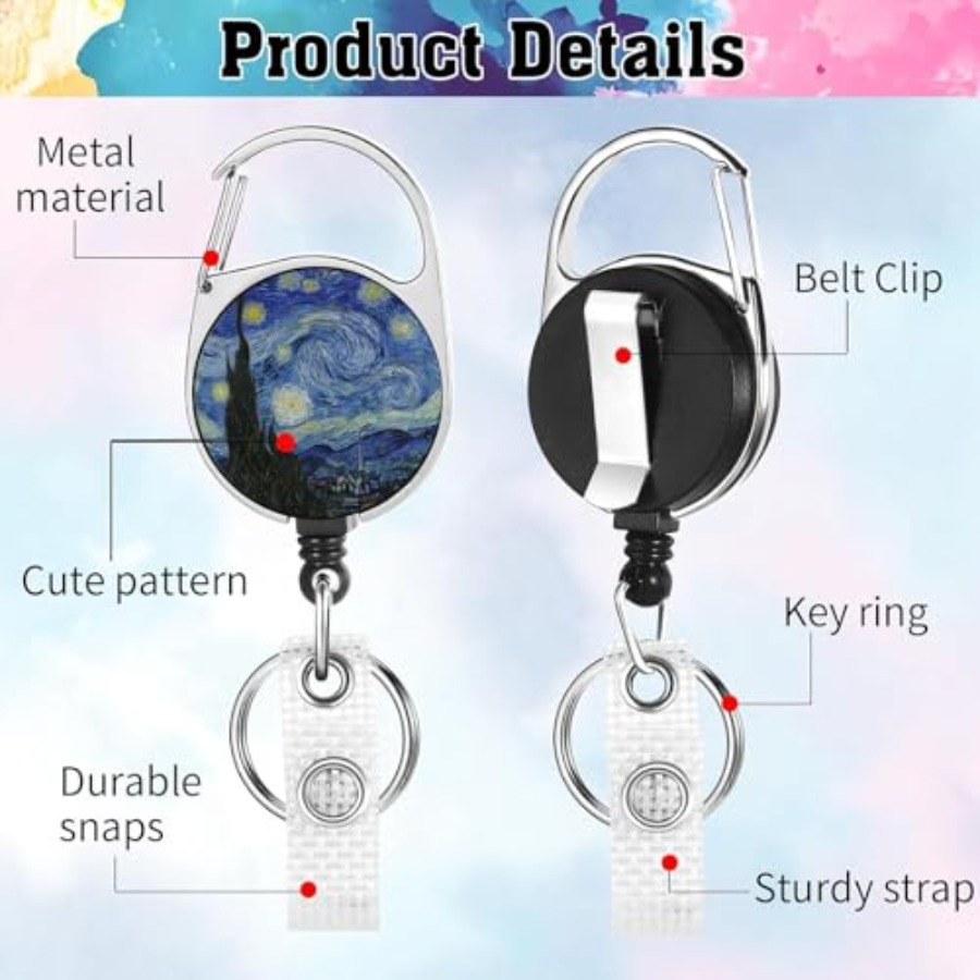 2 Pack ID Badge Holder with Re - Reel Oil 评论和价格