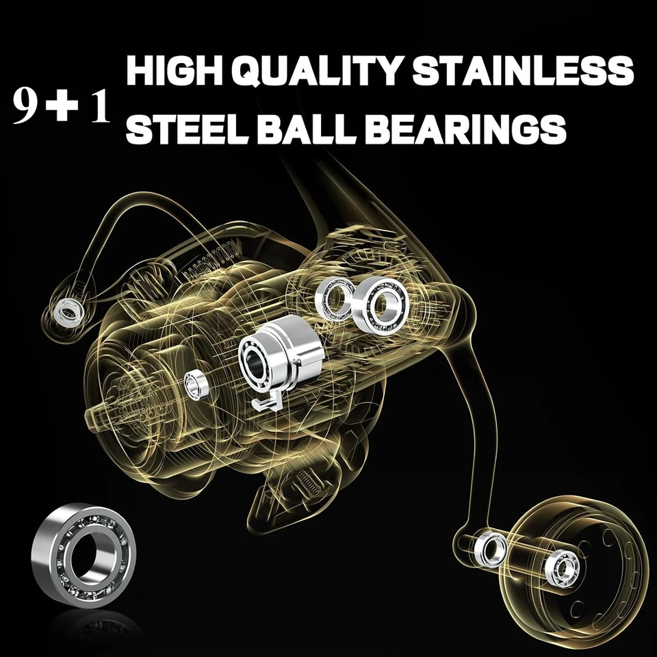Spinning Reel, 9+1 BB Incredib - Conventional Reel 评论和价格