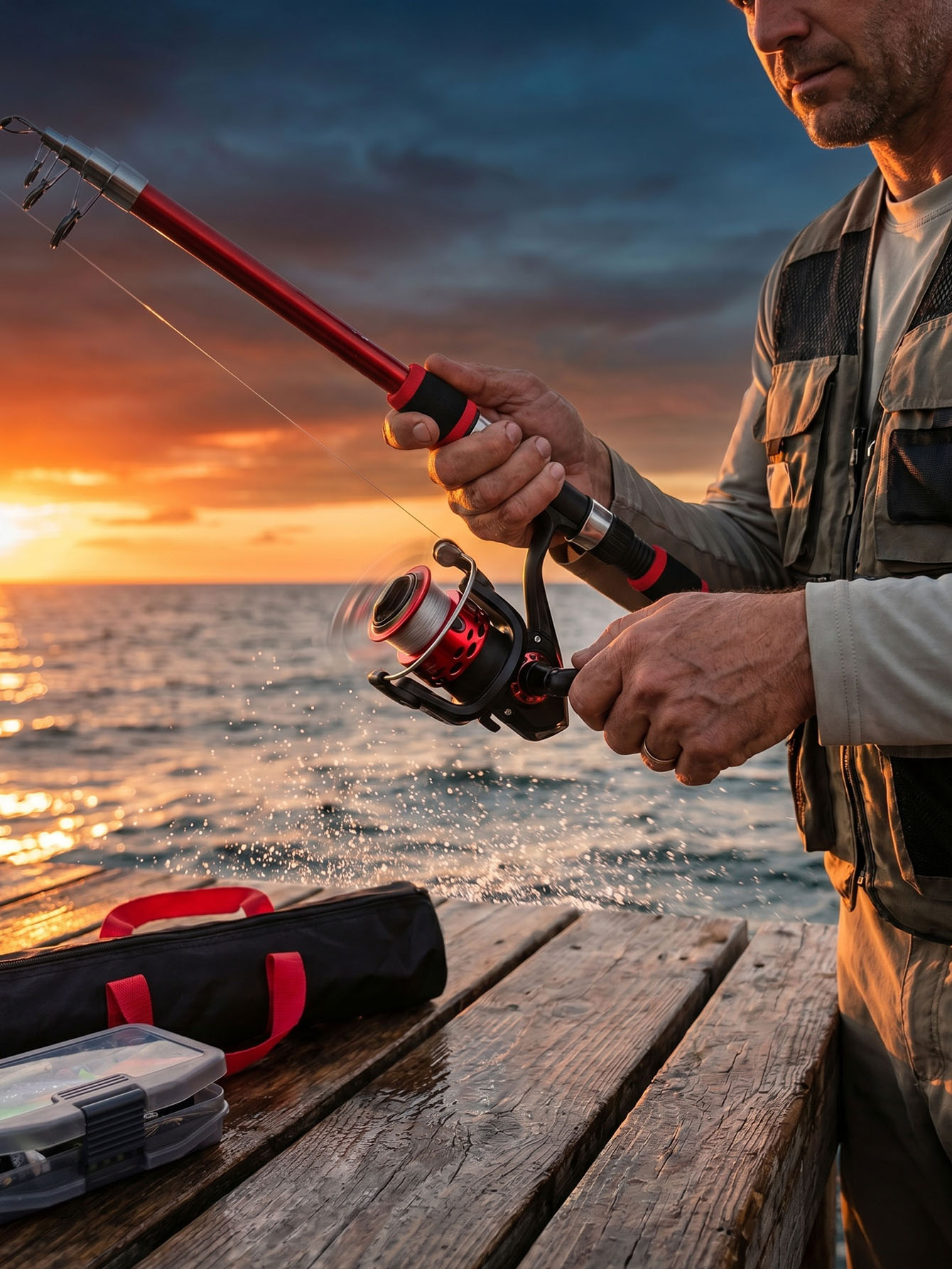 Fishing Rod Reel Combos Collap - Reel Bag 评论和价格