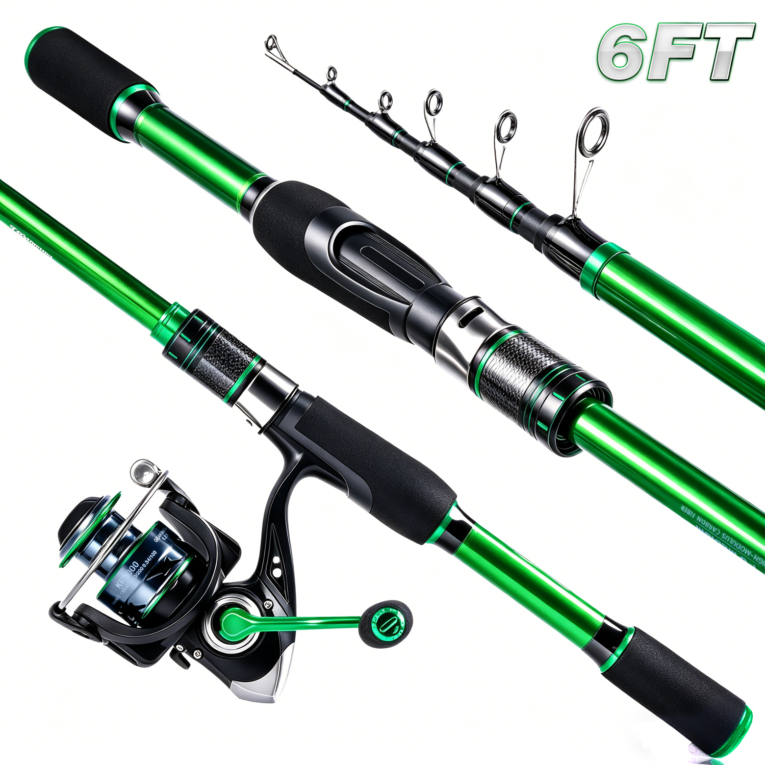 Graphite Telescopic Fishing Ro - Reel Bag 评论和价格