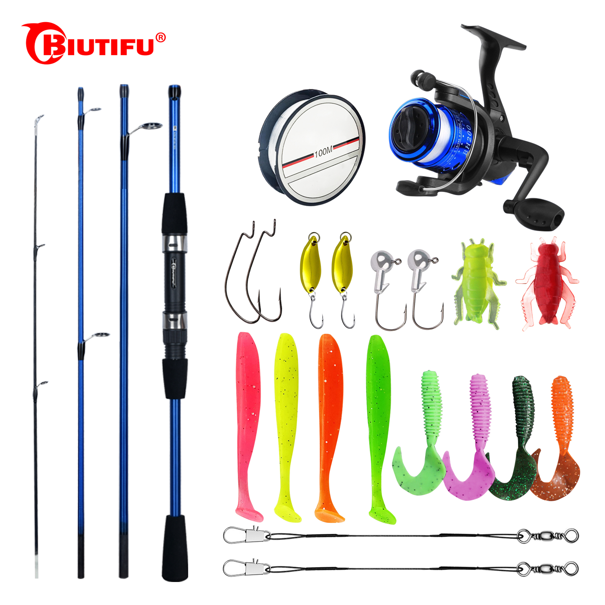 BIUTIFU Spinning Fishing Rod S - Spincast Reel 评论和价格